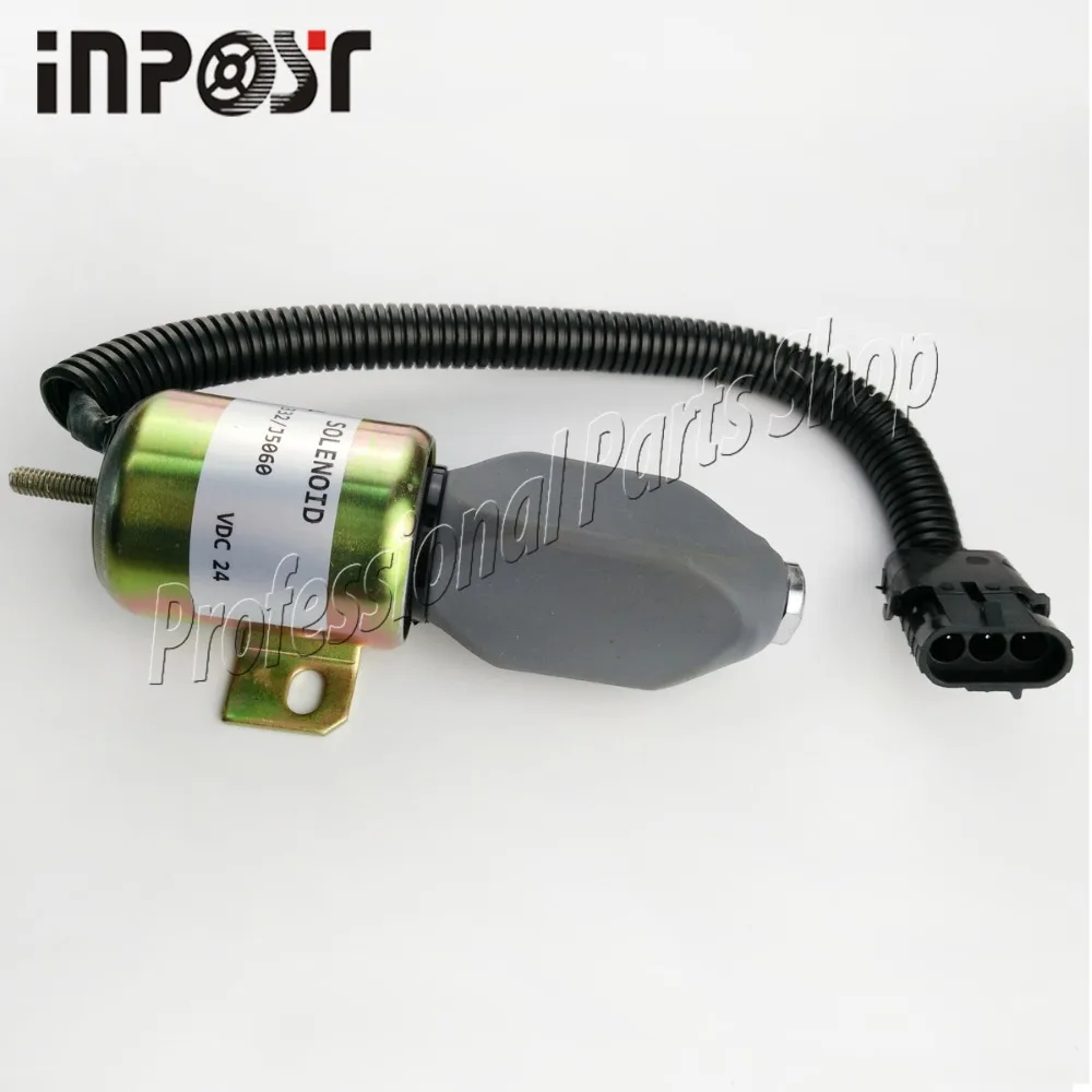 

332/J5060 Fuel Solenoid For JS130 JS160 JS180 JS240 JS260 JS330 24V