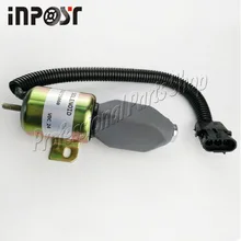 Fuel Shutdown Solenoid Valve 332/J5060 332J5060 24V for JCB JS130 STOPPER MOTOR 3991624 fuel shutdown solenoid valve sa 4959 12 for 5 9b excavator 12v