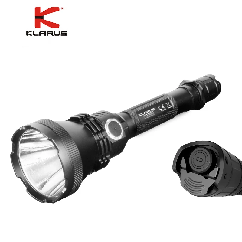 KLARUS XT32 CREE XP-L HI V3 светодиодный светильник-вспышка 1200лм с 2 батареями 18650 фонарь-вспышка для охоты, туризма, кемпинга