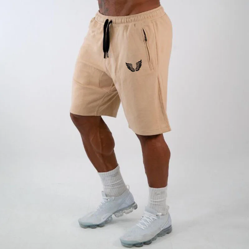 Одежда для фитнеса мужские повседневные шорты-бермуды новые хлопковые спортивные Брендовые мужские шорты спортивные пляжные шорты брюки
