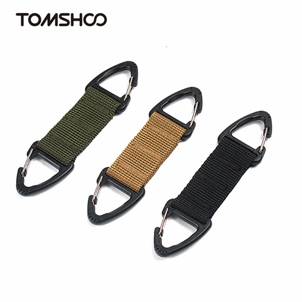 

Multifunctional Nylon Webbing Carabiners Hook Keychain Clasp Belt Climbing Carabiner Buckle Chain Backpack Key Hook Travel Kits