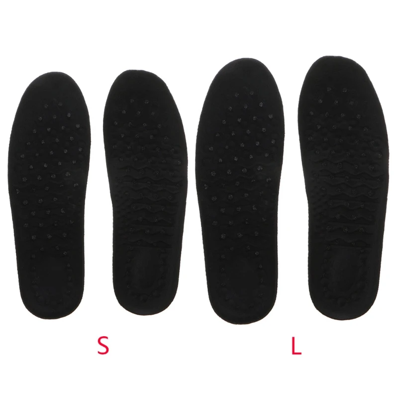 

New 1 pair(2pcs) Black Unisex Insole Heel Lift Insert Shoe Pad Cushion Elevator Taller Height Increase Deodorization