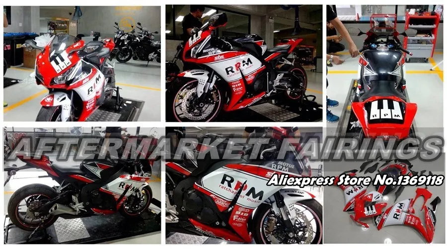 Для Honda бело-черные наклейки 2004 CBR600RR 2003 хорошее качество обтекатель Наборы