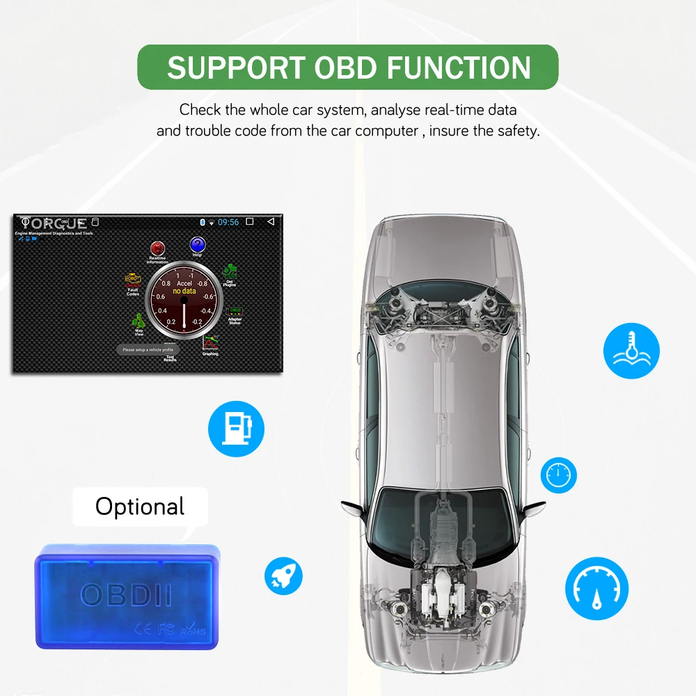 Excellent Bonroad 2Din Android 9.0 Car DVD Radio For Opel Astra Vectra Antara Zafira Corsa multimedia player GPS Navigation RAM 2G ROM 16G 9