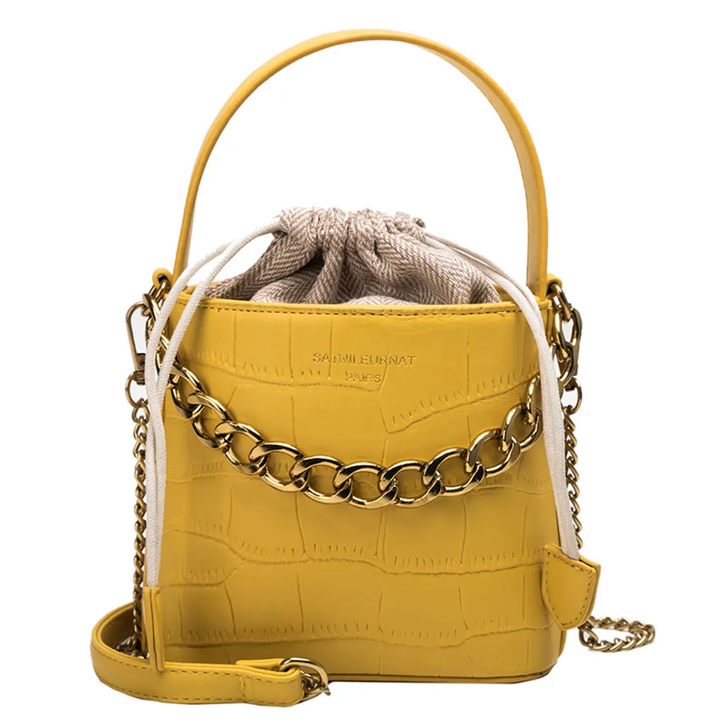 

Bags For Women 2019 Fashion Small Messenger Bag For Girls Wild Simple Serpentine Leather Crossbody Bucket Handle Bag K517