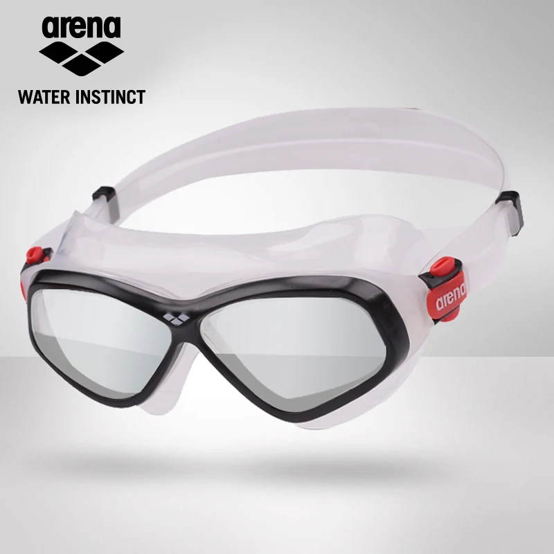 Очки для плавания с большой рамой для взрослых, анти-туман, анти-УФ очки для плавания