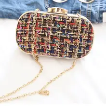 20 см модные женские сумки-мессенджеры трикотажные стильные винтажные металлические клатчи на день маленький клатч, вечерние сумочки для свадьбы