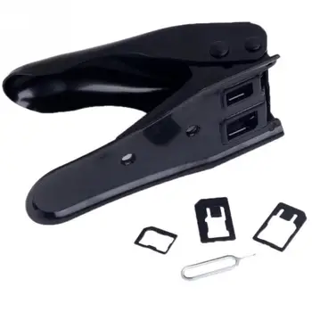 

2020 Universal Double Dual 2 in 1 Micro SIM Card Cutter Cutting for iphone 4 4s 5 6 for Nokia for Samsung Cell Phone