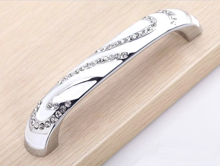

UNILOCKS 10Pcs Products Designer's collection Clear Crystal For Drawer Handle And Furniture Handle (C.C. 96mm,Length:110mm)