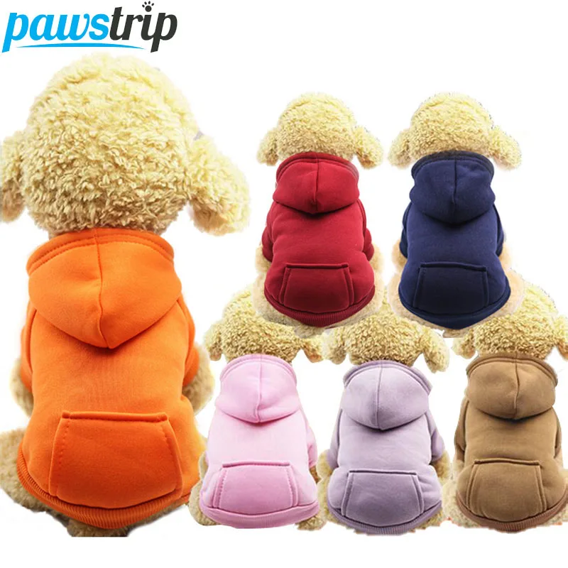 Pawstrip XS 2XL Толстовка для собак пальто мягкая флисовая теплая одежда щенков свитшот