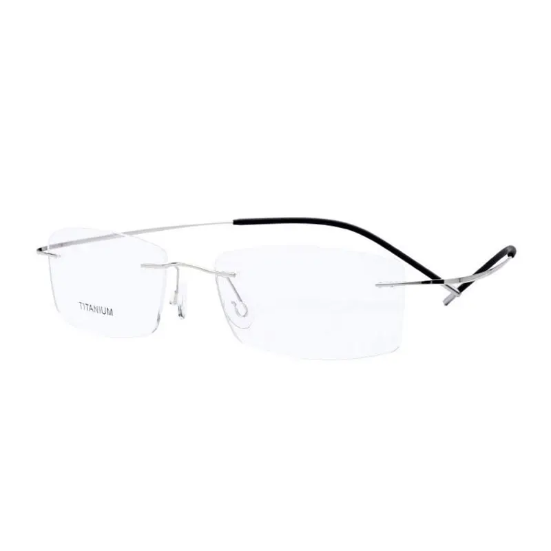 

Super Light and Flexible Rimless Titanium Eyeglasses Frame for Women and Men Eyewear Optical Prescription Spectacles