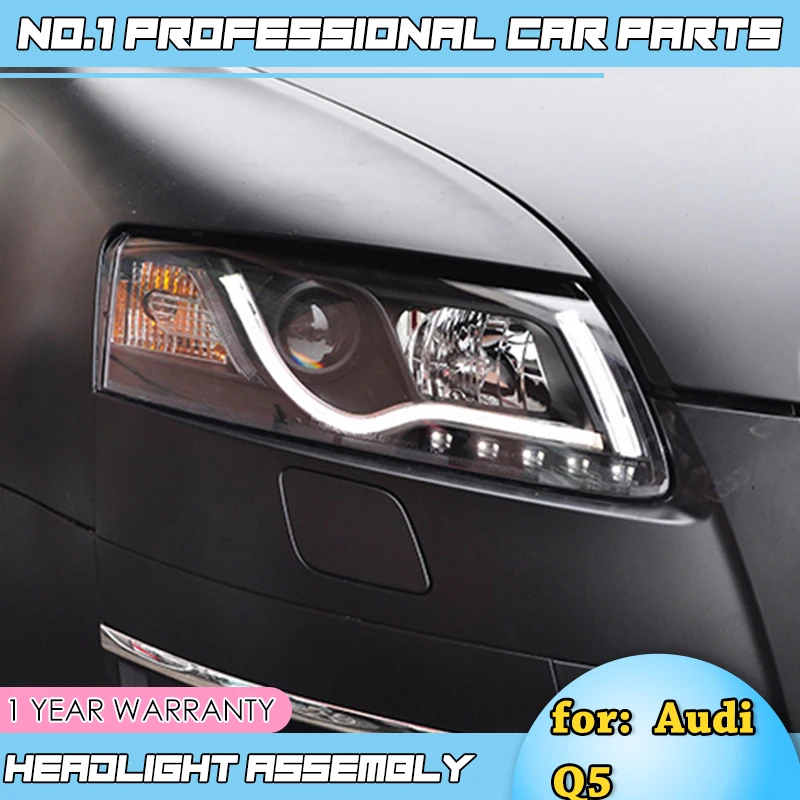 Для Audi A6 C5 фары 2005-2012 A6 светодиодный фары DRL Объектив двойной луч HID комплект ксеноновые Биксеноновые линзы автомобильный Стайлинг