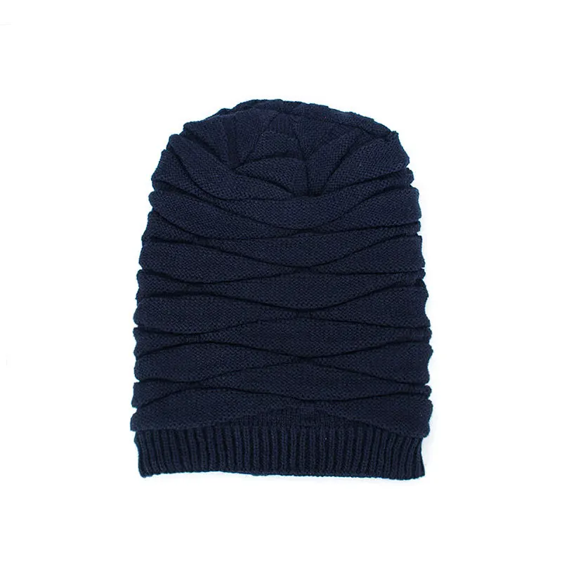Модная мужская вязаная шапка из шерсти в стиле пэчворк; Skullies& зимняя шапка; теплые однотонные мужские уличные шапки