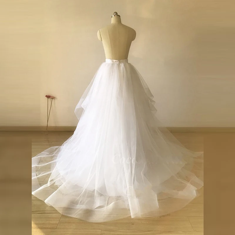 Официальные свадебные Стиль юбка лента молния талии линии этаж Длина длинные Тюлевая юбка оборками Белый Тюлевая юбка S Для женщин