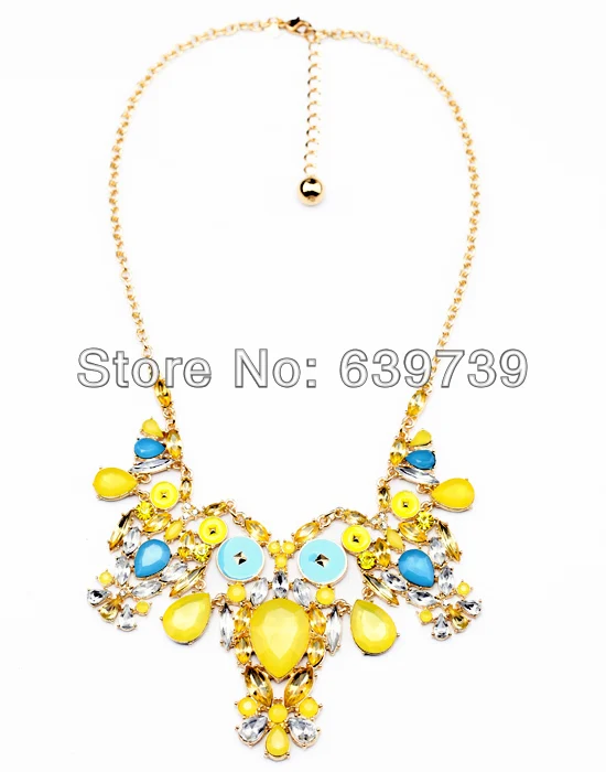 

Gossip Girl Clear Colourful Resin Owl Necklace For Woman