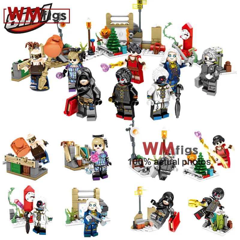 

8 in 1 8pcs/set Tribal Glory Wars Legoings The Nether Figures Super Heroes Zombie Ghost Weapon Jack Ace Building Blocks Kids Toy