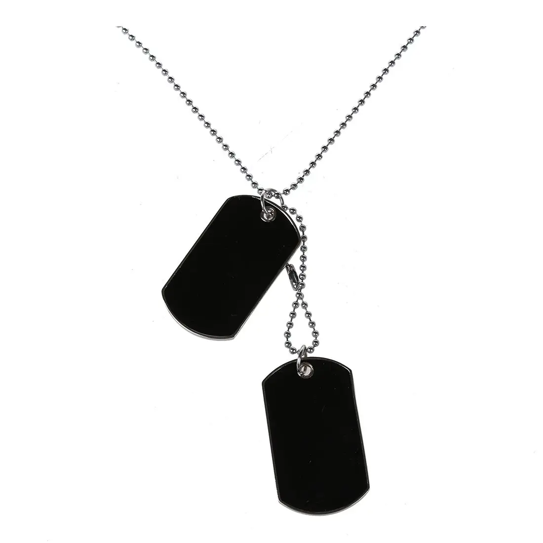 

Military plate necklace dog style or boy necklace Color black new
