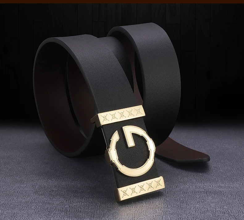 High Quality G letter Slide buckle leather genuine belts men fashion luxury brand Cowskin Waist Strap Casual cintos masculin