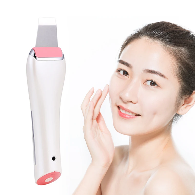 

Professional Ultrasonic Facial Peeling Skin Scrubber Ion Deep Skin Cleaning Peeling Rechargeable Skin Care Device Beauty Tool