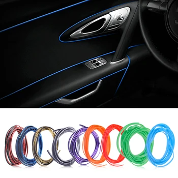 

CITALL Car-styling Flexible DIY Interior Wheel Hub Decorative Embedded Strip Moulding Trim Line and Tool for Audi VW Buick Honda