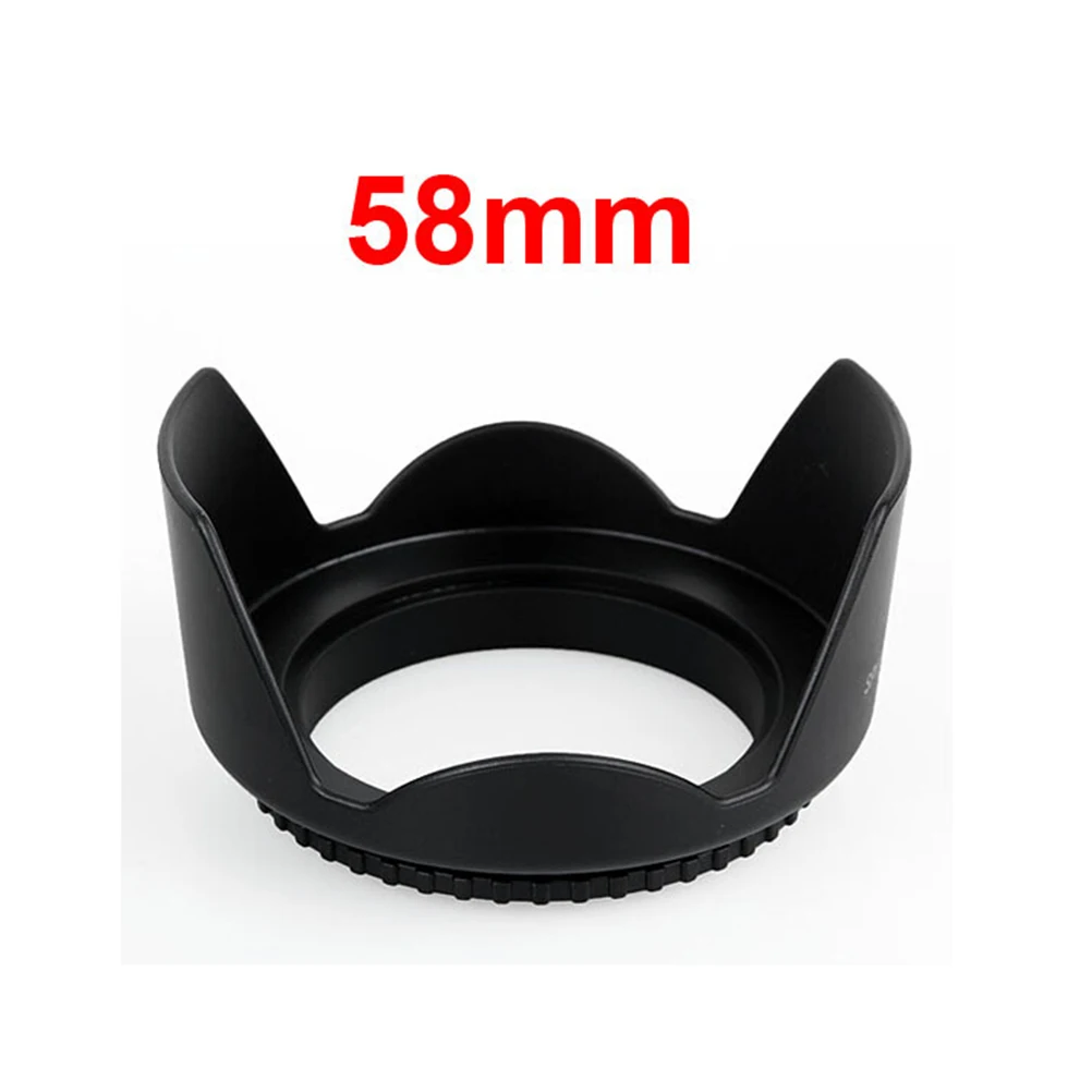 1pcs 58mm Universal  Flower Lens Hood Screw Mount Camera Hood For Canon Camera Equipment