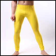 Мужские брендовые кожаные зауженные брюки из искусственной кожи/мужские забавные нижнее белье обтягивающие брюки/Гей спандекс Новинка Фитнес-Леггинсы