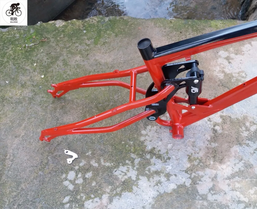Discount Kalosse  air suspension  Fat bike  frame   26*4.8  tires 190mm   Beach bike frame   bicycle frame  17 inch 3