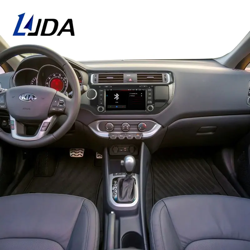 Cheap LJDA Android 9.1 Car DVD Player For KIA Rio K3 2015 2016 GPS Navigation 2 Din Car Radio Multimedia WIFI Stereo IPS Auto Audio 5