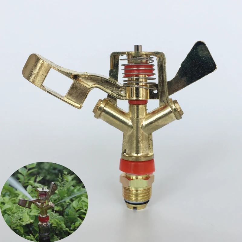 

1/2" 3/4" Alloy Rocker Arm Water Sprinklers Spray Nozzles Garden Irrigation Sprinklers