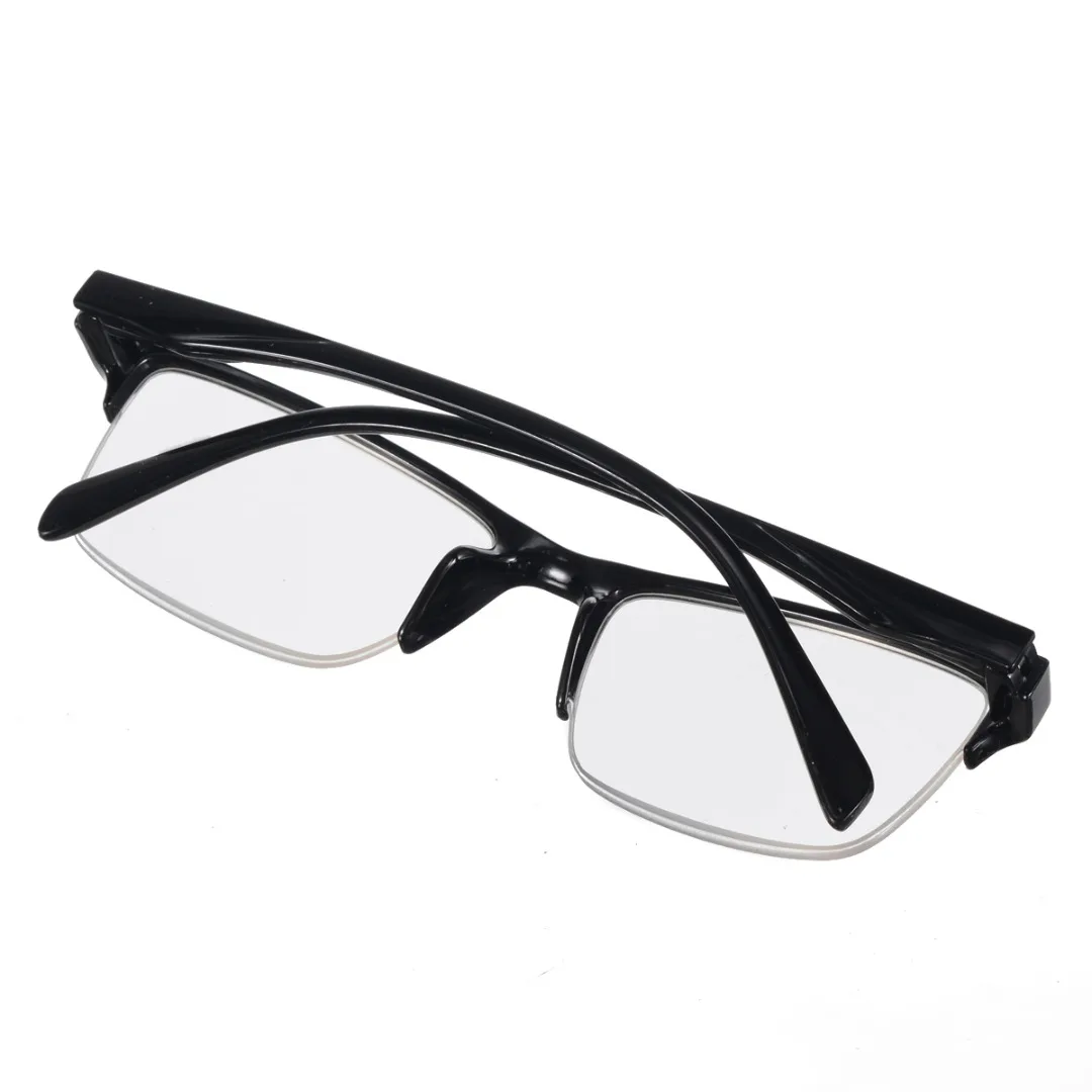 Mayitr 1PC Fashion Unisex Reading Glasses Half Frame Style Transparent Reading Glasses +0.25 to +4.0 For Eyewear  Accessories