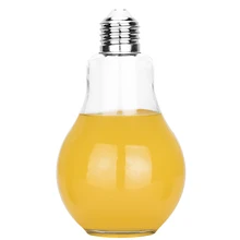 310 мл Легкая стеклянная лампочка коктейльный винный стаканы Забавный сок чай кофейные чашки и кружки с крышкой креативная посуда для напитков