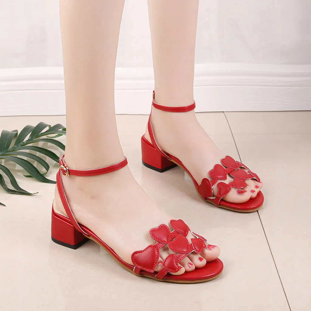 

Women's Fashion Buckle Strap high heels sandals women Open Toe Work Shoeschaussures femme ete 2019 Lightweight walking shoes