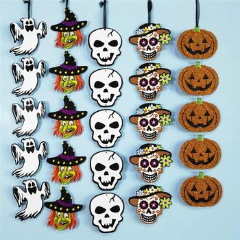 

Halloween Toys for Toddler Paper Pendant Gags Toys Party Bar Haunt Decoration Horror Props Tricky Jokes for Kids Children Adult