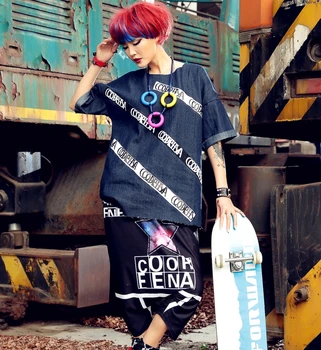 

2019 Summer New Two Piece Outfits Set Brand Funny Letter Hip Hop DJ Clothes Short Sleeve T Shirts and Shorts Tracksuits