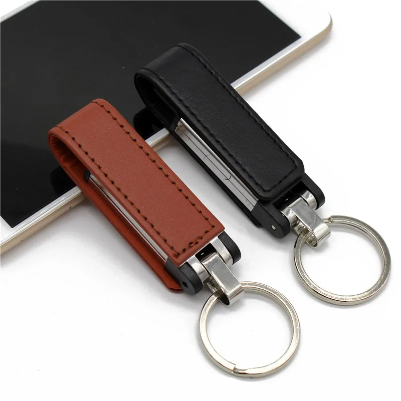 

KING SARAS 6 colour leather +key chain model usb flash drive usb 2.0 4GB 8GB 16GB 32GB pen drive 64GB usb stick best gift