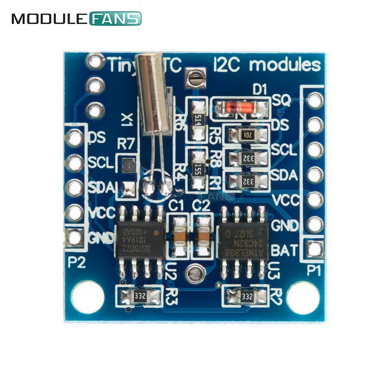 10pcs I2C RTC DS1307 AT24C32 Real Time Clock Module without battery for Arduino