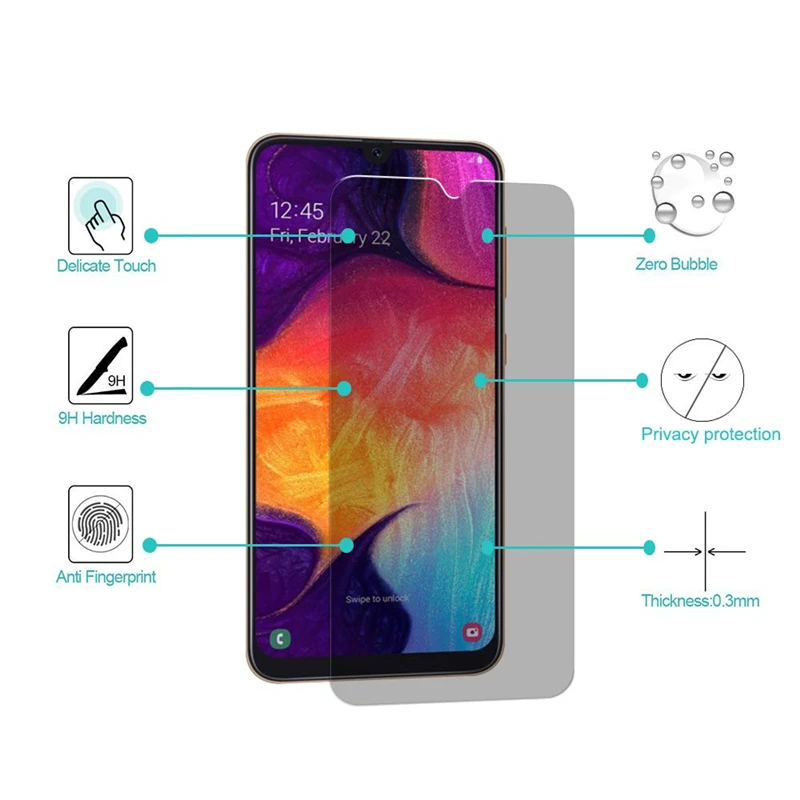 Закаленное стекло для Samsung Galaxy A40 A40S A20E A50 A60 A70 A80 A90 A10 A20 A30 защита экрана от