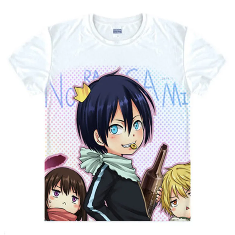Мужская и Женская Повседневная футболка Noragami aragoo Yato дышащая японского аниме для