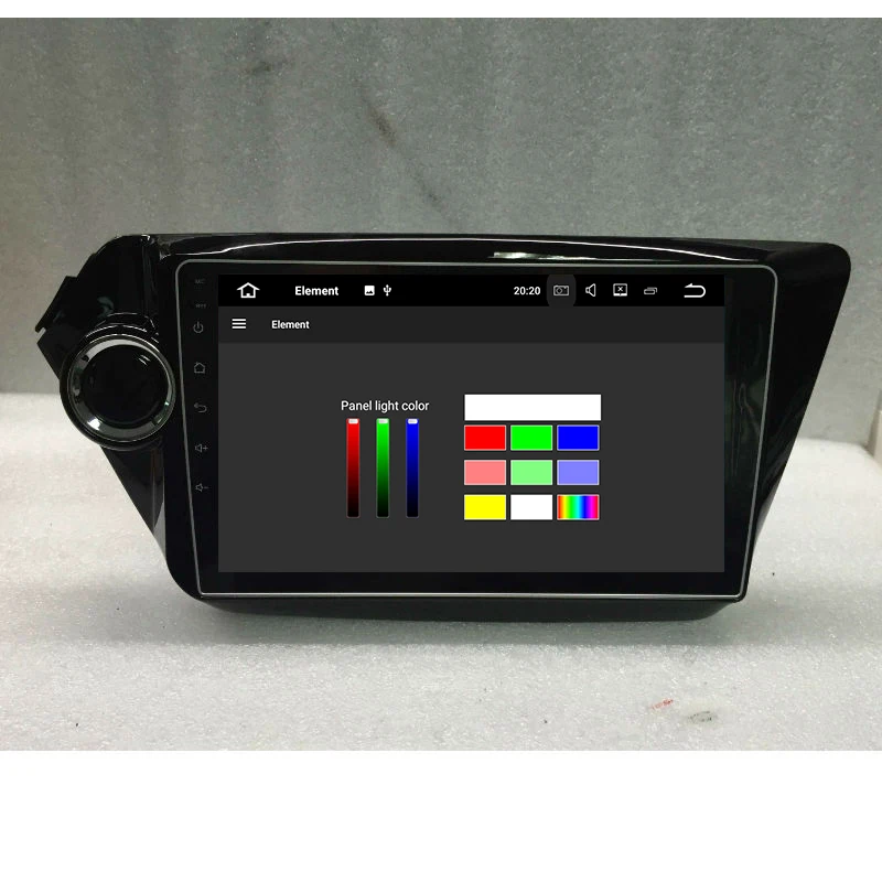 Top Aoluoya 9" 2GB RAM Android 7.1 CAR DVD PLAYER Radio GPS Navigation For  KIA K2 RIO 2010-2013 2014 2015 Audio head unit Quad Core 3