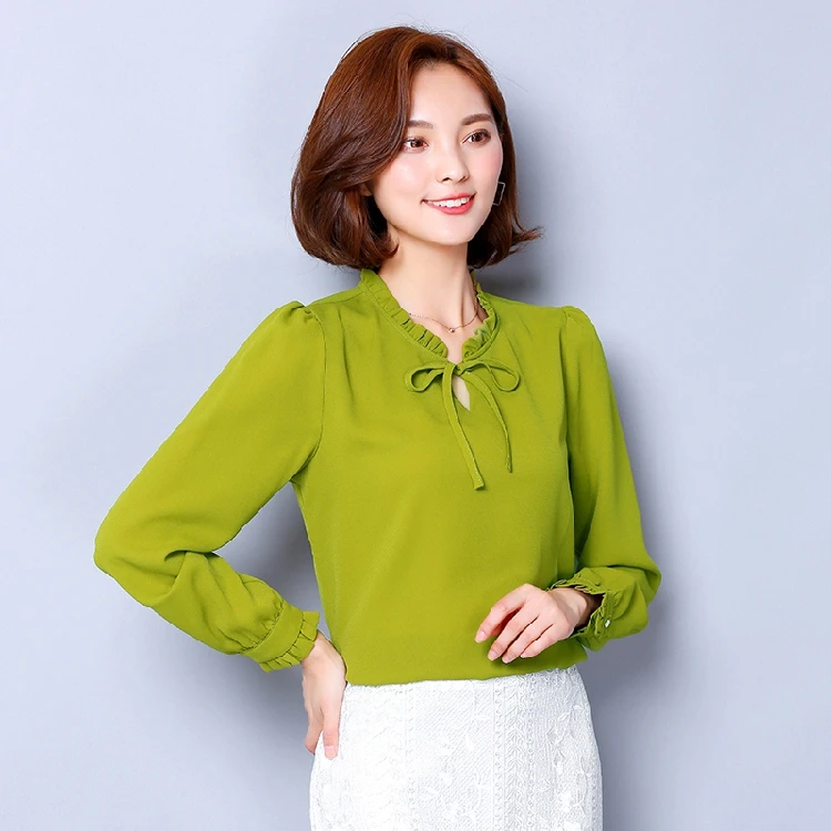 New Autumn Spring fashion formal women shirts long sleeve