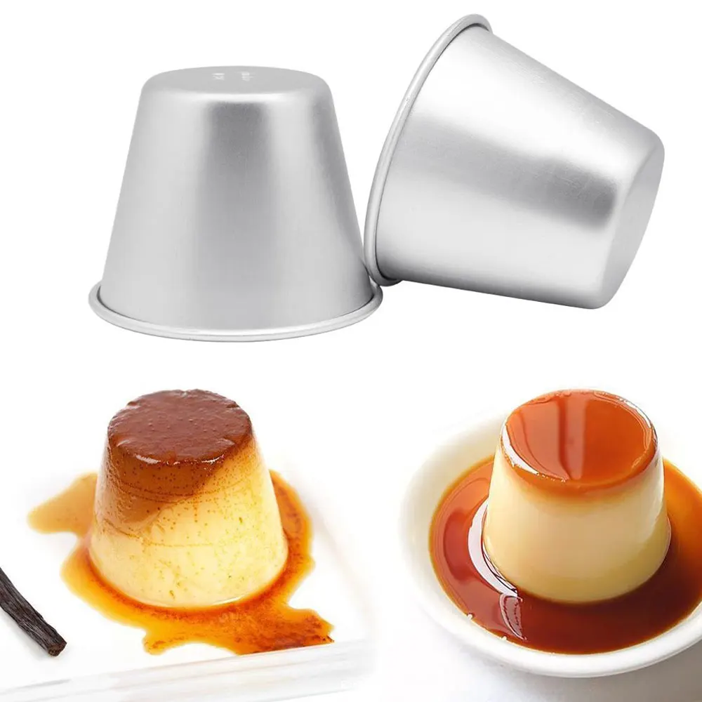 1Pcs Individual Pudding Moulds Mini Aluminum Pudding Cups Nonstick Egg