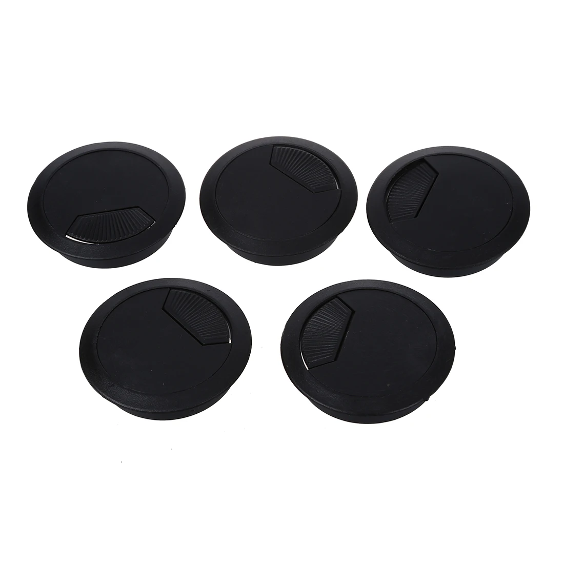 

Hot Sale 5 Pcs Home Office Desk Table Computer 60mm Cable Cord Grommet Hole Black