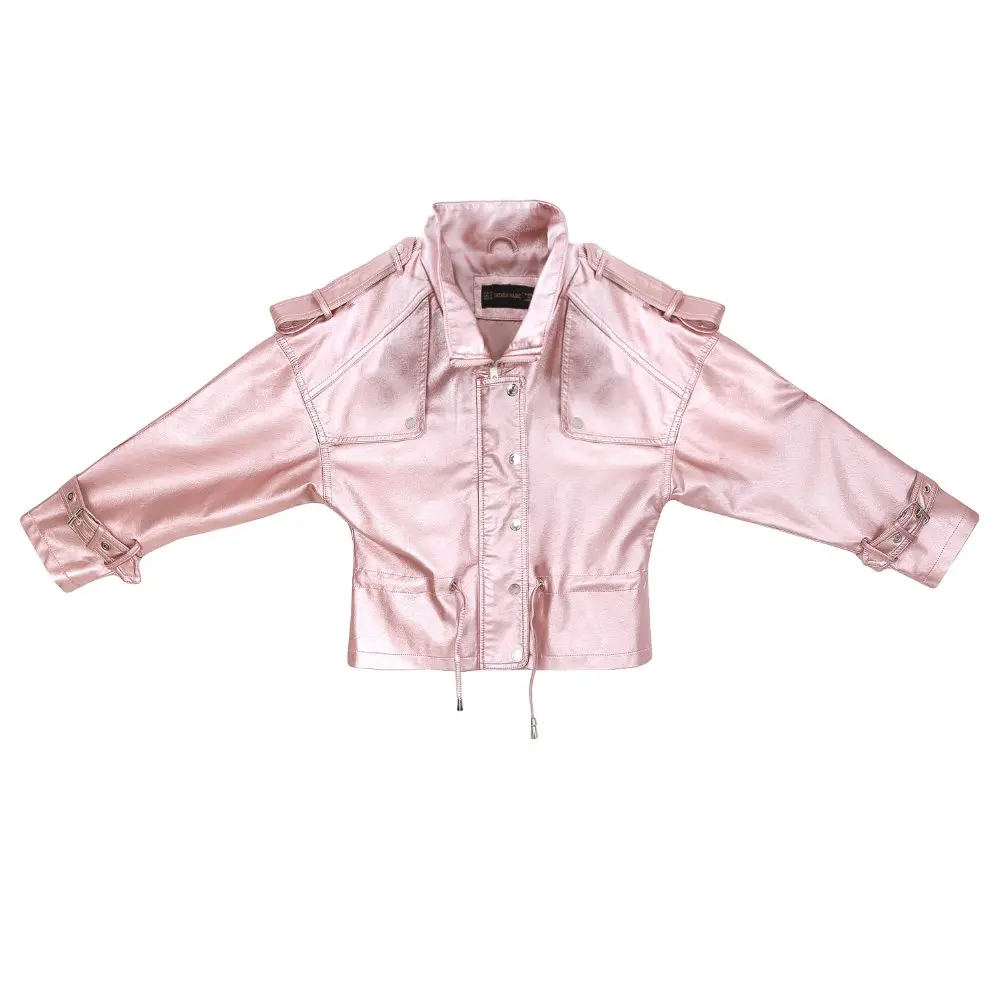 Куртка женская Байкерская из искусственной кожи|women faux leather jacket|motorcycle coatfaux jacket |