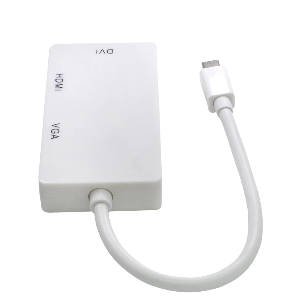 THSHRIC 3 в 1 Mini DP HDMI VAG DVI адаптер цифро аналоговый аудио 1080 конвертер Displayport для Mac