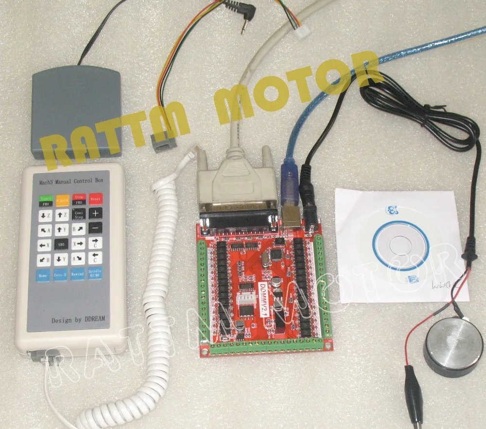 

6 Axis MachBreakout Board USB interface IO extension CNC Engraving Machine & hand controlled &tool sensor