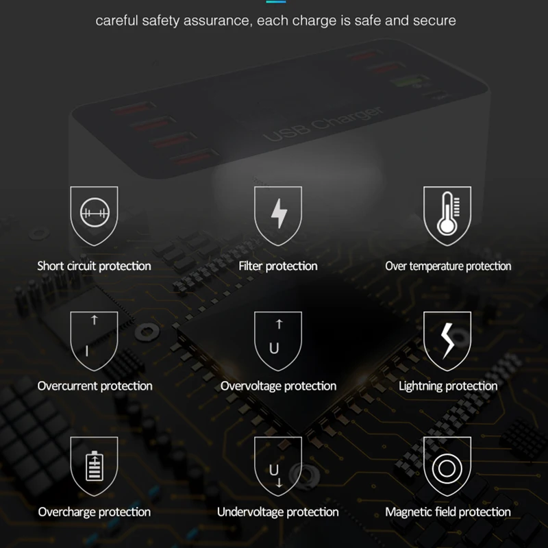 Цена font b Usb b font зарядная станция Быстрая зарядка 3,0 4,0 40 Вт PD Смарт font b usb b font type C Быстрая Зарядка Док станция светодиодный дисплей для iPhone зарядное устройство