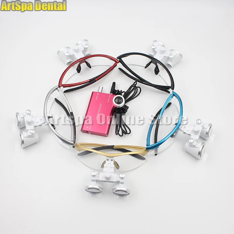  Dental Surgical Loupe Magnifier Binocular Magnifier with LED Head Light Lamp Dental Loupes - 32831235955