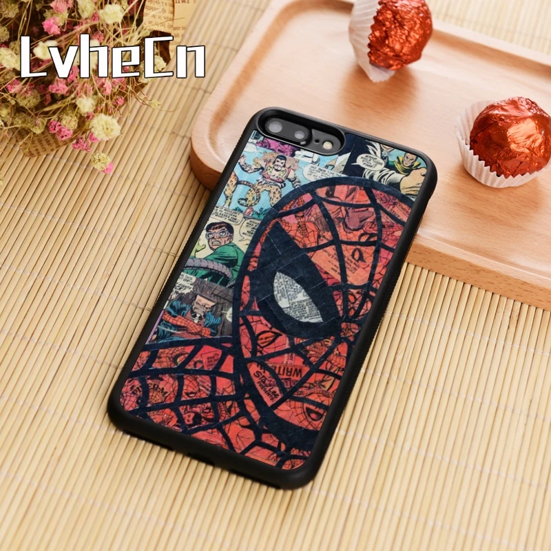 LvheCn spiderman marvel superheroes Phone Case Cover For iPhone 5 6 6s 7 8 plus 11 pro X XR XS max Samsung S7 edge S8 S9 S10 |