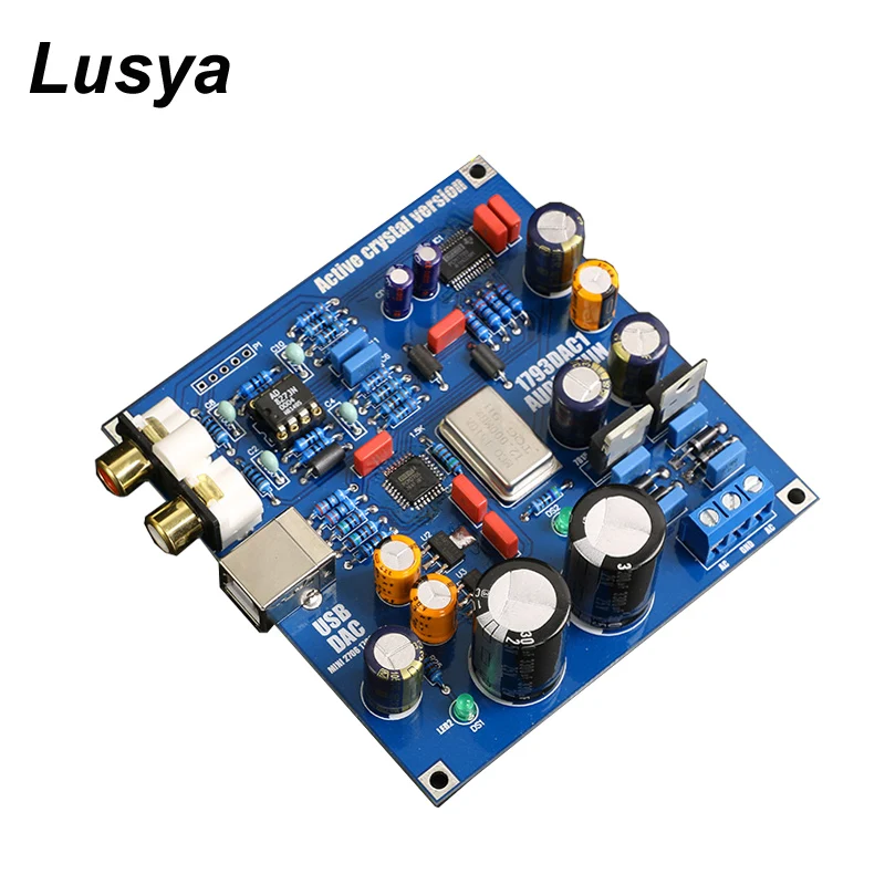 

PCM2706+PCM1793 Decoder HIFI DAC USB Sound Card DIY Kit Finished Board Dual 15V AC Power Supply T0777