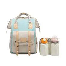 Новая сумка для мамы и ребенка с пончиком, модная сумка на плечо, контрастный цвет, детские пеленки, сумка для детской коляски